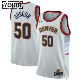 Camiseta Niños Denver Nuggets Aaron Gordon 50 2022-23 Nike City Edition Gris Swingman